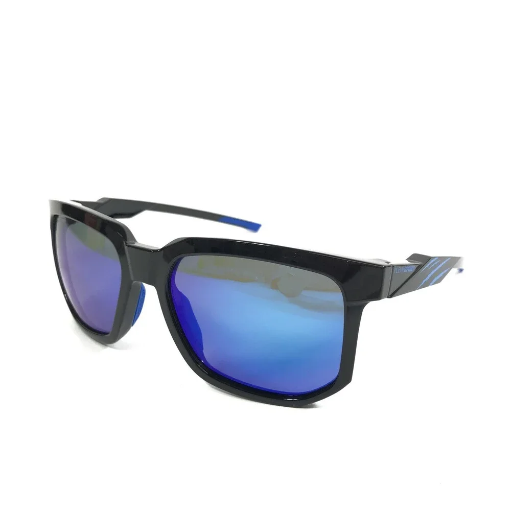 Plein Sport Sunglasses Wildcat SSP011 COL.Z42Z Black Blue Square w Blue Lenses